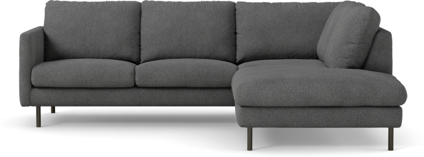 Madison Lux - 2-sits soffa med divan höger - Vit