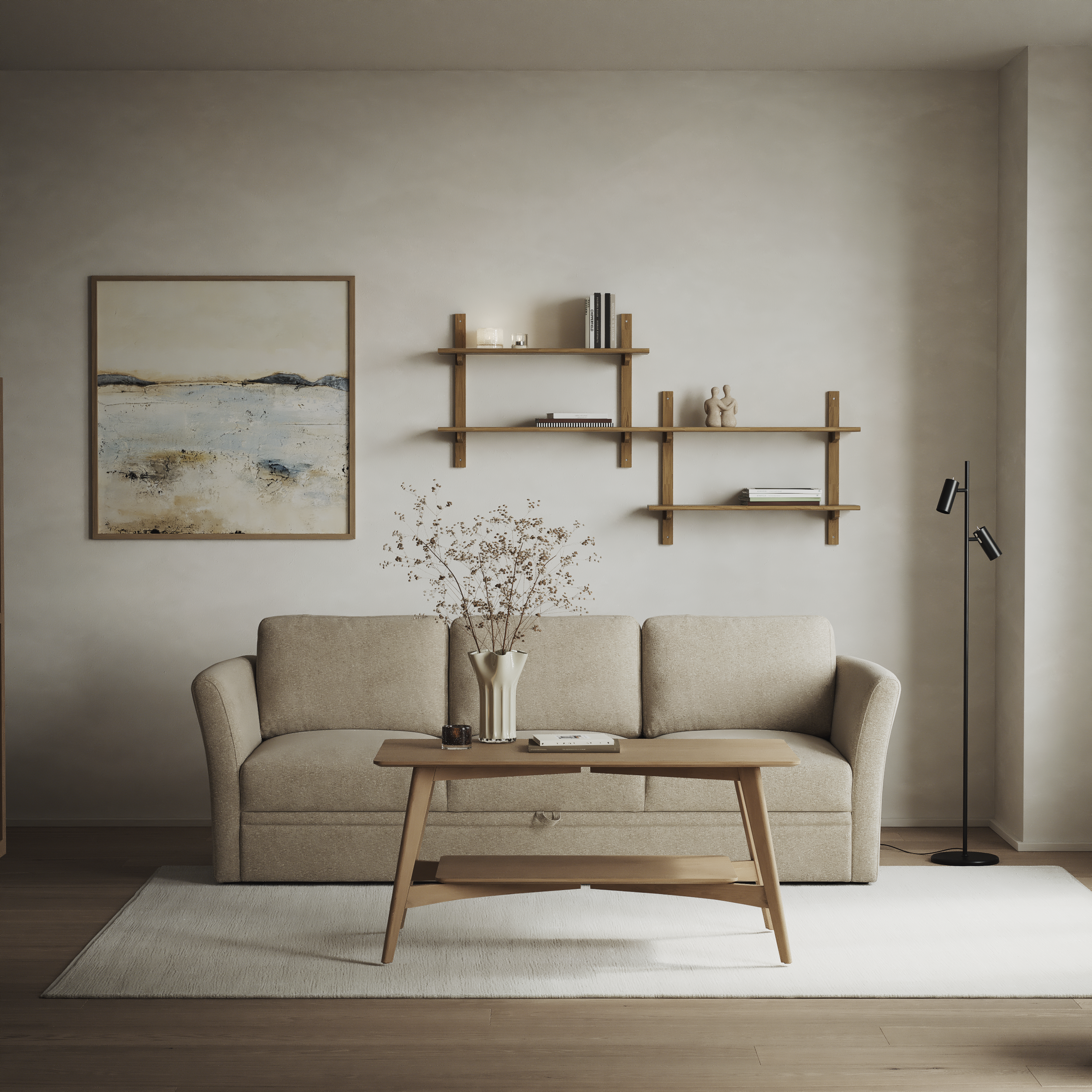 Öland - Bäddsoffa 3-sits, längsbäddad - inspiration