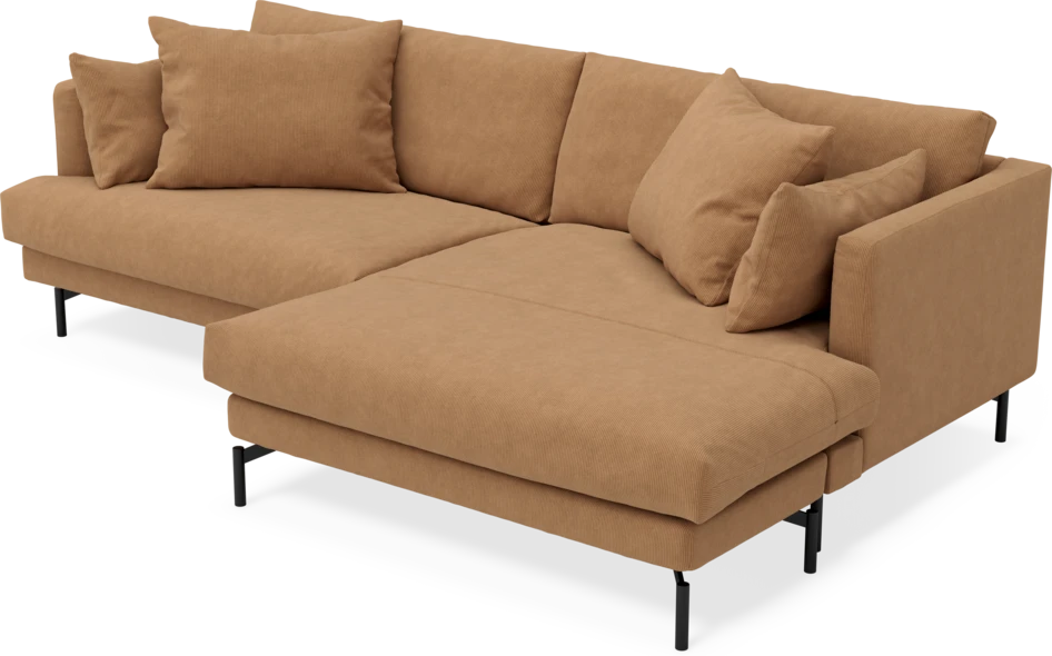 Harper - 4-sits med schäslong XL höger - Gul