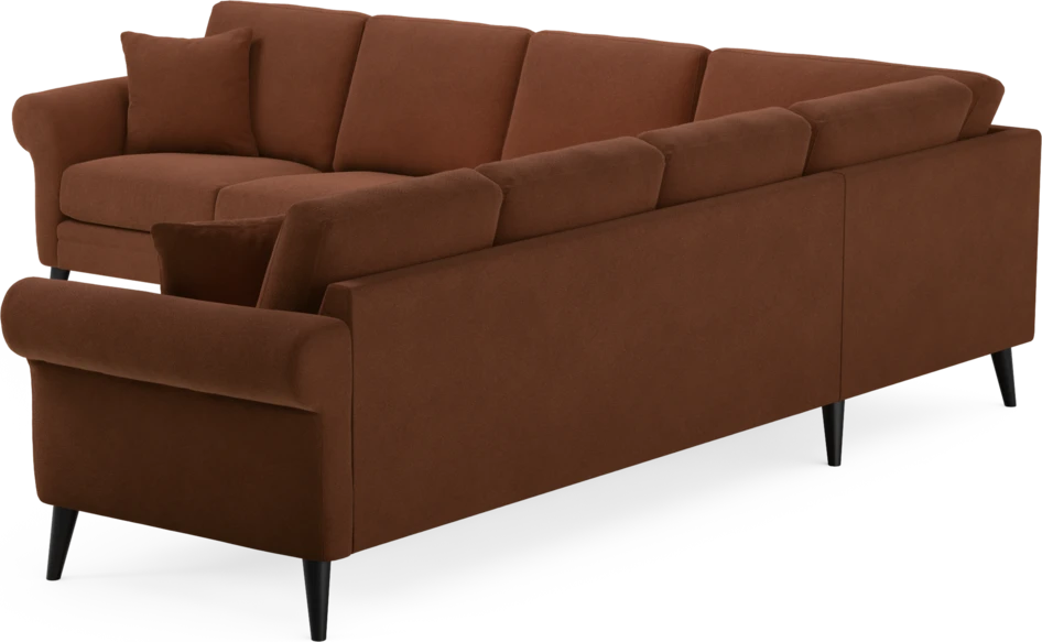 Eden - Hörnsoffa, 3+3-sits - Orange