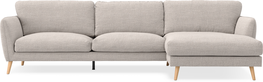 Nellie - 3-sits soffa med schäslong höger - Beige