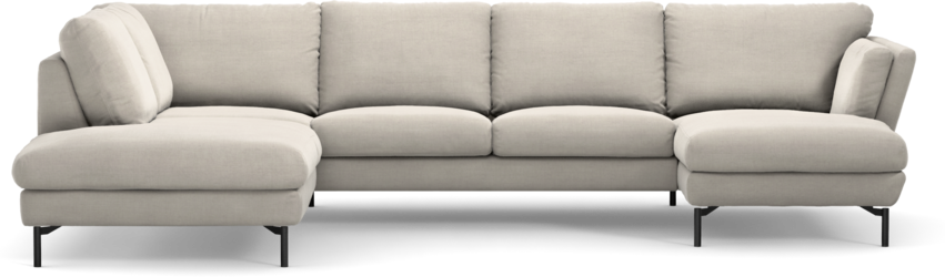 Madison Lux - 2-sits soffa med divan vänster och schäslong höger - Beige
