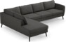County - 3-sits soffa med divan vänster - Grå