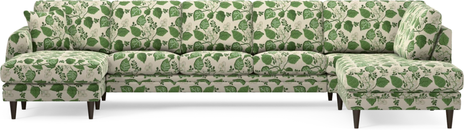 Eden - 3-sits soffa med schäslong vänster och divan höger - Flerfärgad