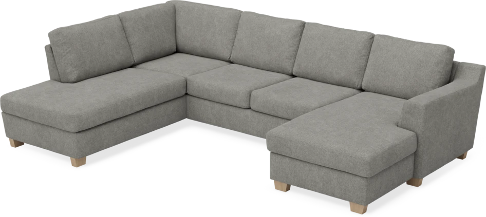 Friday - 3-sits soffa med divan vänster och schäslong höger - Grå