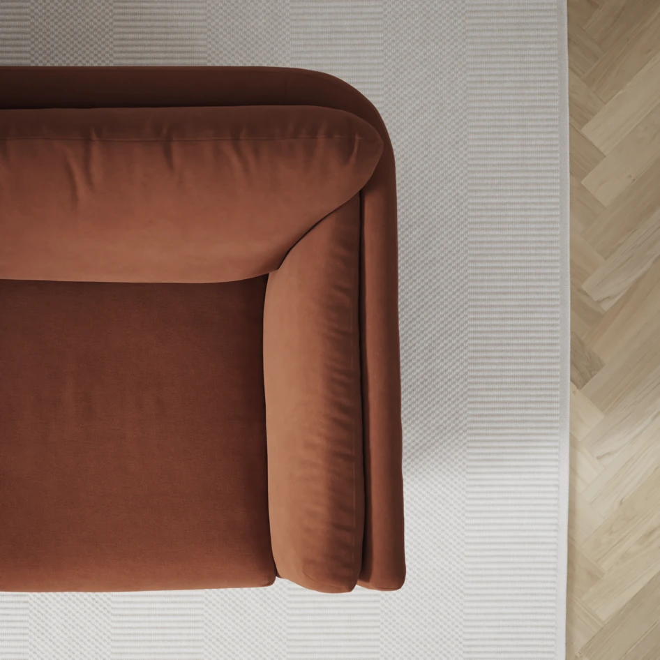 Madison - 2-sits soffa med divan vänster och schäslong höger - Röd