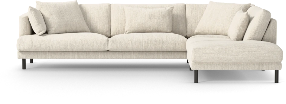 Harper - 3-sits soffa med divan höger - Vit