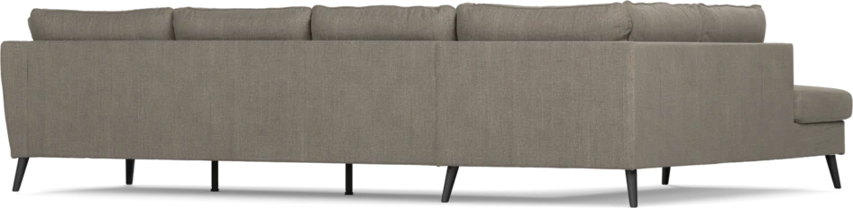 County - 3-sits soffa med divan vänster - Brun