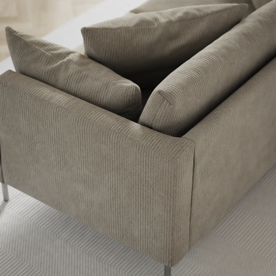 Harper - 3-sits soffa med divan vänster - Grå