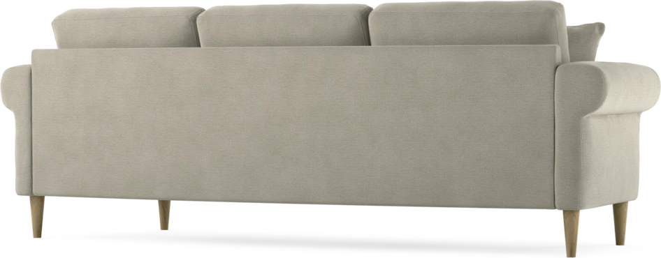 Eden - 3-sits soffa svängd - Brun
