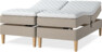 Delux Sense - Ställbar säng, dubbelsäng med bäddmadrass - Beige