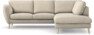 Madison - 2-sits soffa med divan höger - Beige