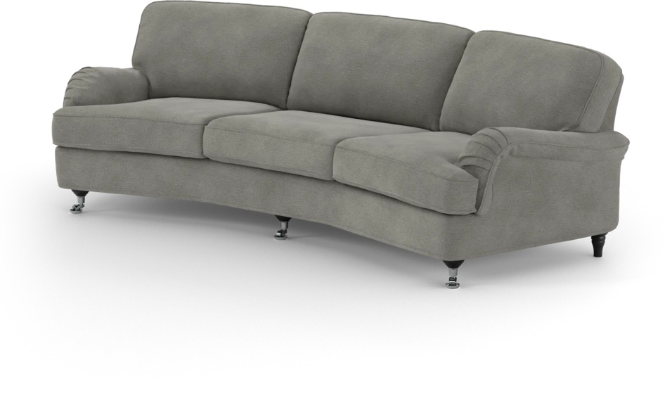 Oxford - 3-sits soffa svängd - Grå