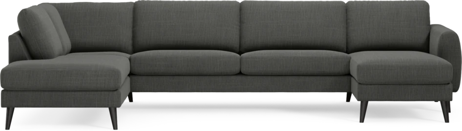 Bridge - 3-sits soffa med divan vänster och schäslong höger - Grå