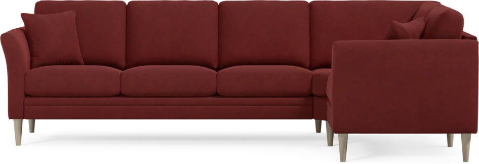 Eden - Hörnsoffa, 3+1-sits - Röd