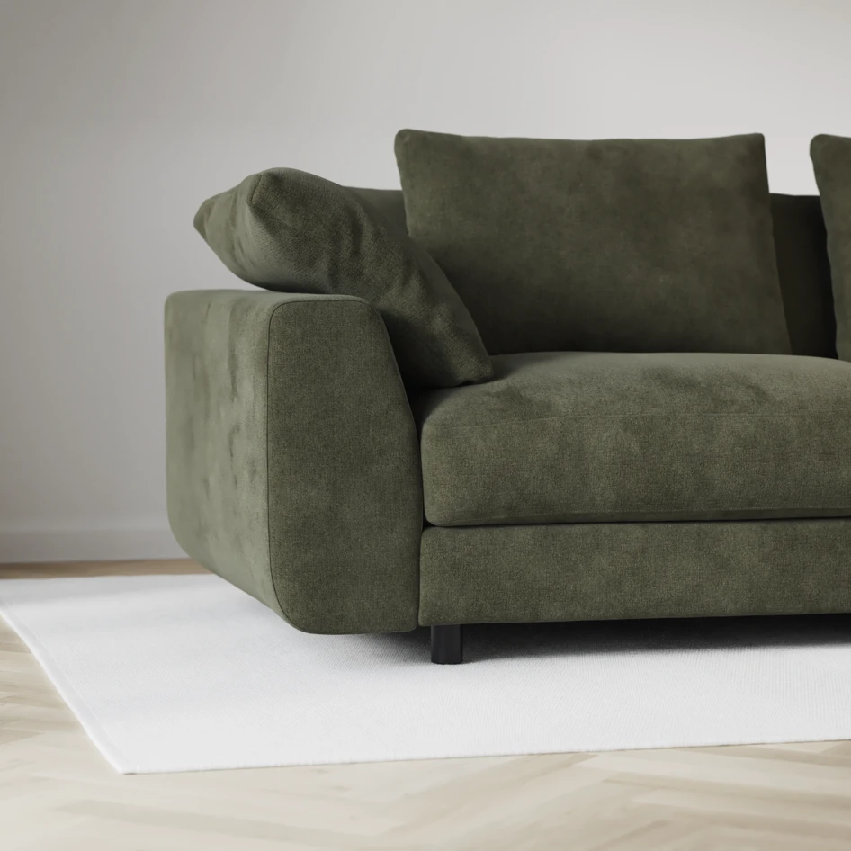 Amie - 3-sits soffa - Grön