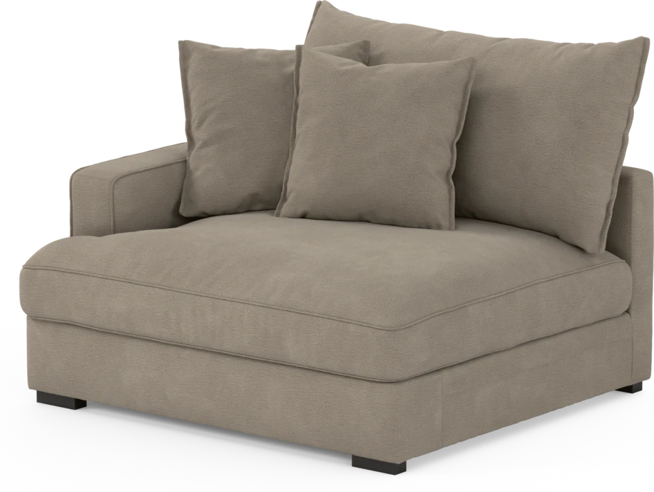 Rossi - 1,5-sits med armstöd vänster - Beige