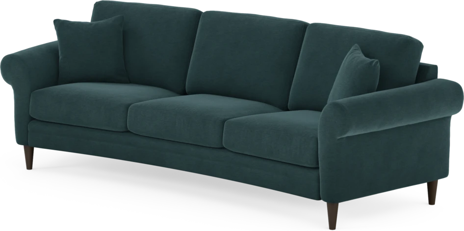 Eden - 3-sits soffa svängd - Blå