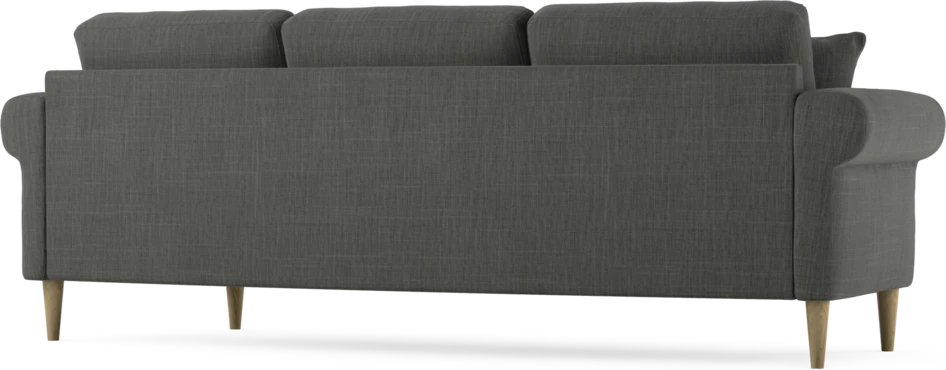 Eden - 3-sits soffa svängd - Grå