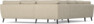 Madison Lux - Hörnsoffa med schäslong vänster - Beige