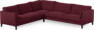 Winston - Hörnsoffa, 2+3-sits - Röd