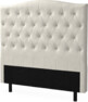 Delux Välvd - Sänggavel, 90-210 cm - Beige