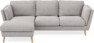 Madison Lux - 2-sits soffa med schäslong vänster - Beige