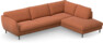 Madison Lux - 3-sits soffa med divan höger - Orange