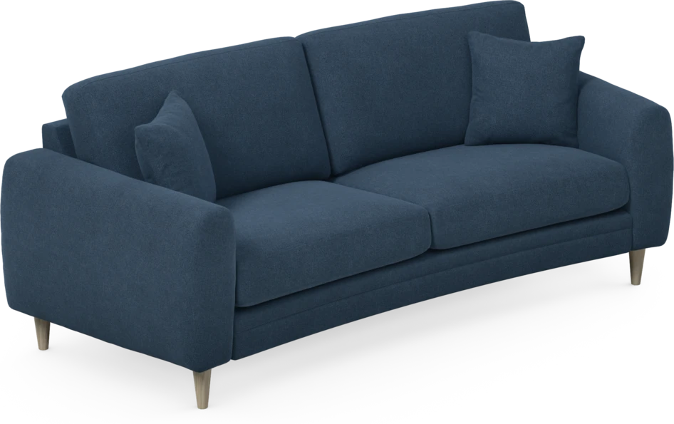 Eden - 2,5-sits soffa svängd - Blå