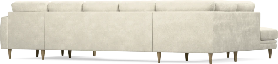 Eden - 3-sits soffa med divan vänster och schäslong höger - Vit