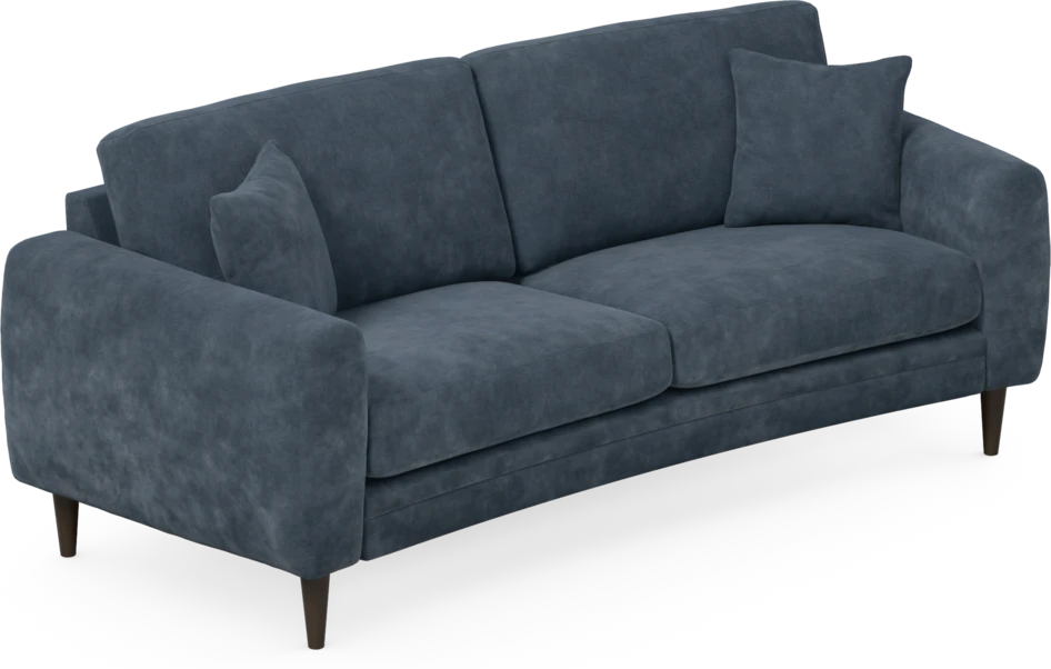 Eden - 2,5-sits soffa svängd - Blå