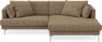Harper - 4-sits med schäslong XL höger - Brun