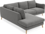 Madison - 2-sits soffa med divan vänster - Grå