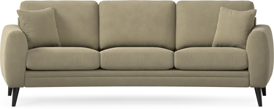 Eden - 3-sits soffa svängd - Beige