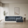 Bella - 3-sits soffa med divan höger - Blå