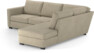 Friday - 2,5-sits soffa med divan höger - Beige