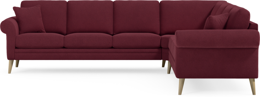 Eden - Hörnsoffa, 3+3-sits - Röd