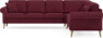 Eden - Hörnsoffa, 3+3-sits - Röd