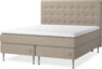 Asperö Comfort - Kontinentalsäng, 180 cm dubbelsäng med bäddmadrass och sänggavel bris - Beige