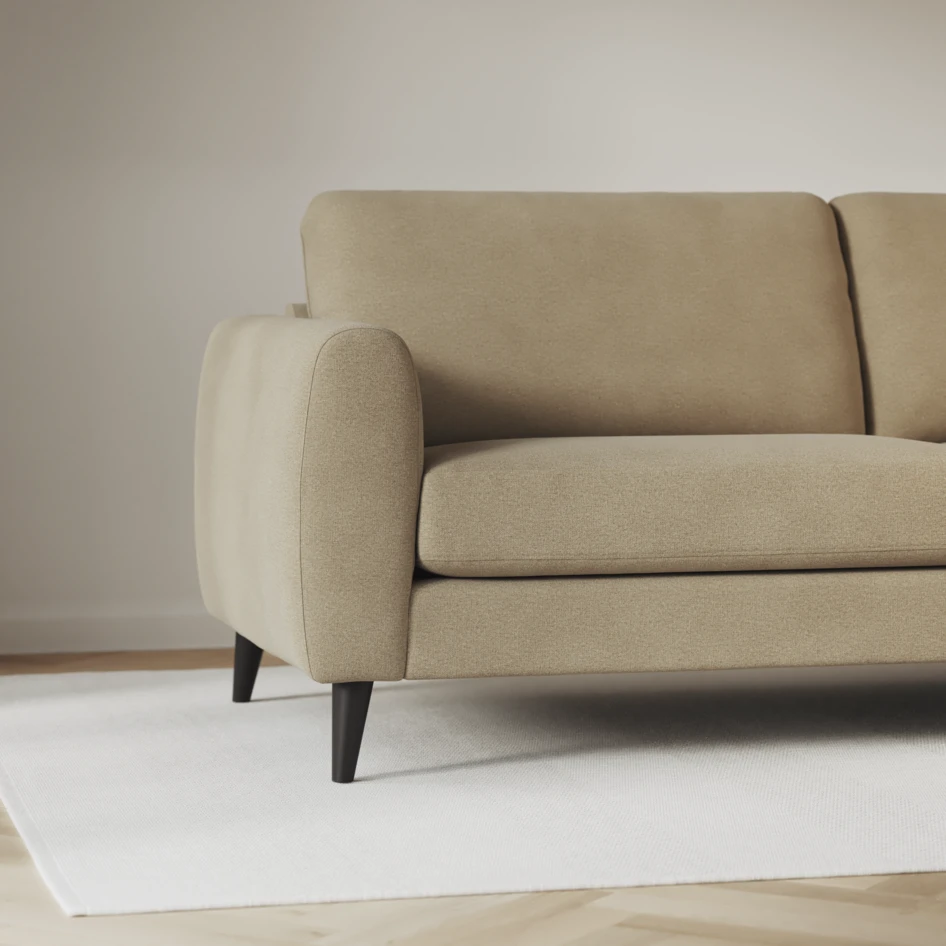 Bridge - 3-sits soffa med divan vänster och schäslong höger - Beige
