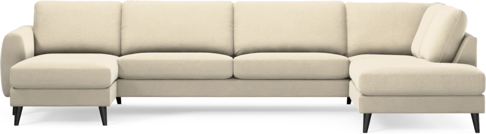 Bridge - 3-sits soffa med schäslong vänster och divan höger - Beige