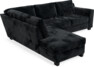 Friday - 2,5-sits soffa med divan vänster - Blå