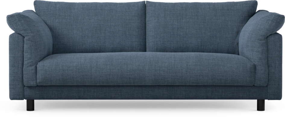 Cherrie - 2,5-sits soffa, hel dyna, fast klädsel - Blå