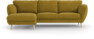 Madison Lux - 2-sits soffa med schäslong vänster - Gul