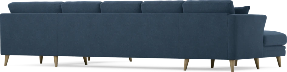 Eden - 3-sits soffa med schäslong vänster och divan höger - Blå
