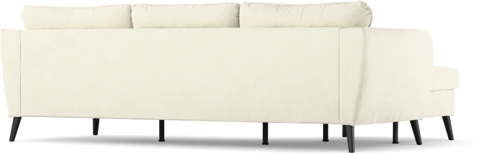 County - 3-sits soffa med flyttbar schäslong - Vit