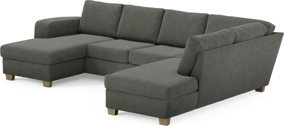 Friday - 3-sits soffa med schäslong vänster och divan höger - Grå