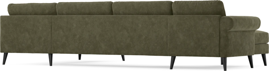 Bridge - 3-sits soffa med schäslong vänster och divan höger - Grön