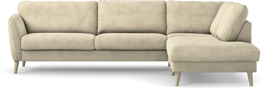 Bridge - 3-sits soffa med divan höger - Beige