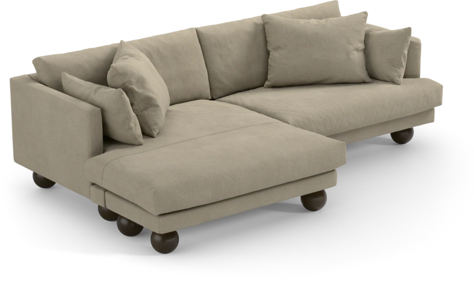 Harper - 4-sits med schäslong XL vänster - Beige